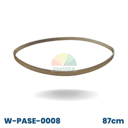 Yellow motor drive belt for wheel balancer, 87 cm