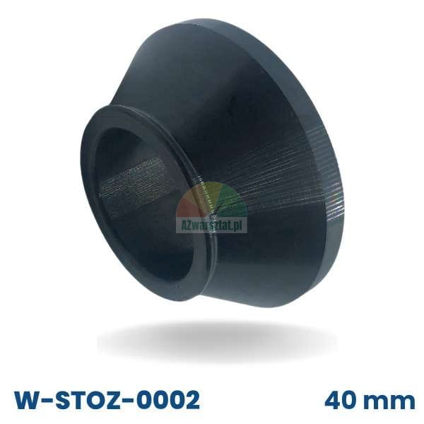 Black wheel balancer cone 40mm, range 5.2cm - 8cm, second smallest, model W-STOZ-0002.