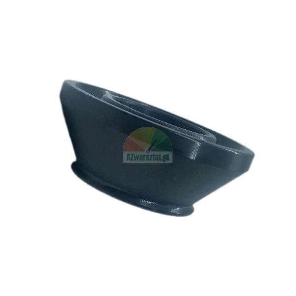 Black conical spacer ring, side view on a white background.