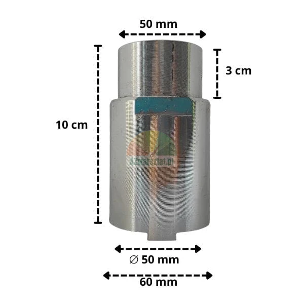 Metal support plate extension height 7 cm diameter 50 mm
