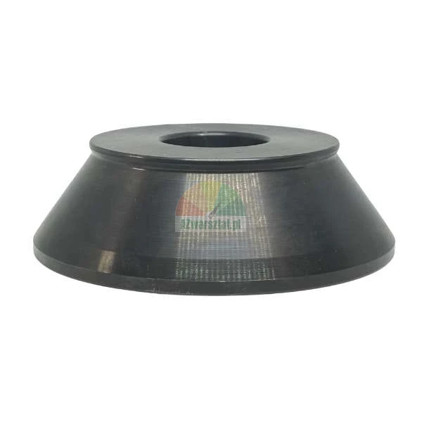 Black metal conical washer
