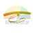 Yellow curved plastic tool with an orange string