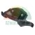 Black plastic handle or mounting bracket with two silver nuts.