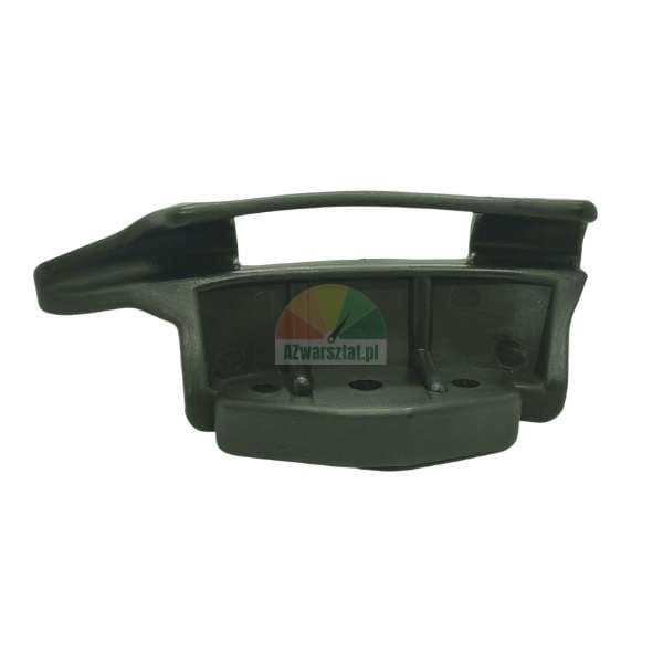 Plastic guide slider for a window regulator mechanism.