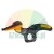 Black metal tire changer mount demount head with yellow plastic protectors, duck head tool part.
