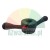 Black quick release barbell collar with a red locking button isolated on a white background.