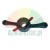 Quick release wing nut for wheel balancing machine, black with two handles and red release levers.