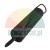 Black tension spring with hooks on both ends.