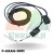 Autonics BYD3M-TDT through-beam light barrier featuring transmitter and receiver with black cables