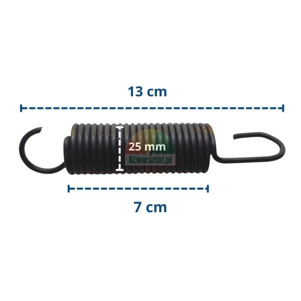 Balancer spring 13 cm with 25 mm diameter and 7 cm coil length