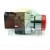 Red signal indicator ZB2-BV6 with chrome bezel and black mounting block.