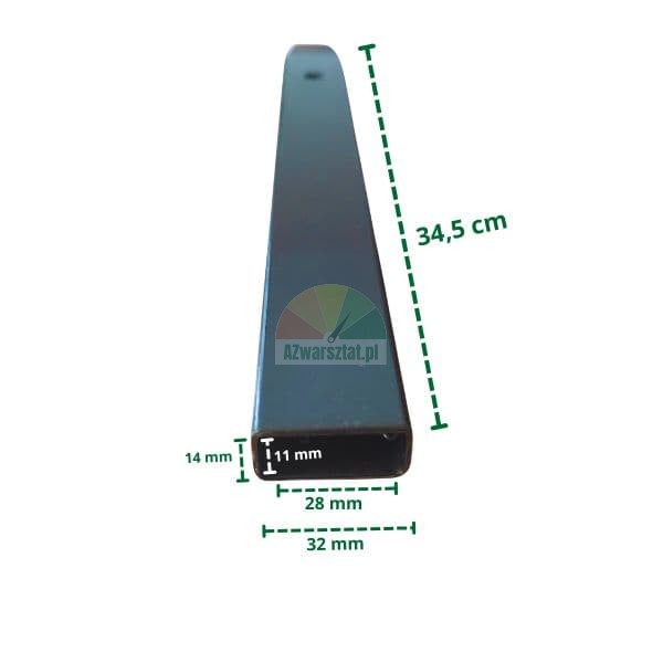 Plastic protection for mounting lever 34.5cm with dimensions
