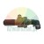 Metal pneumatic component with black fittings and letter markings R and P on the body.