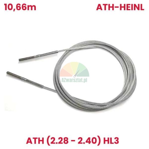 Replacement steel cable 10.66m for ATH-Heinl 2.28-2.40 HL3, HL1 car lift