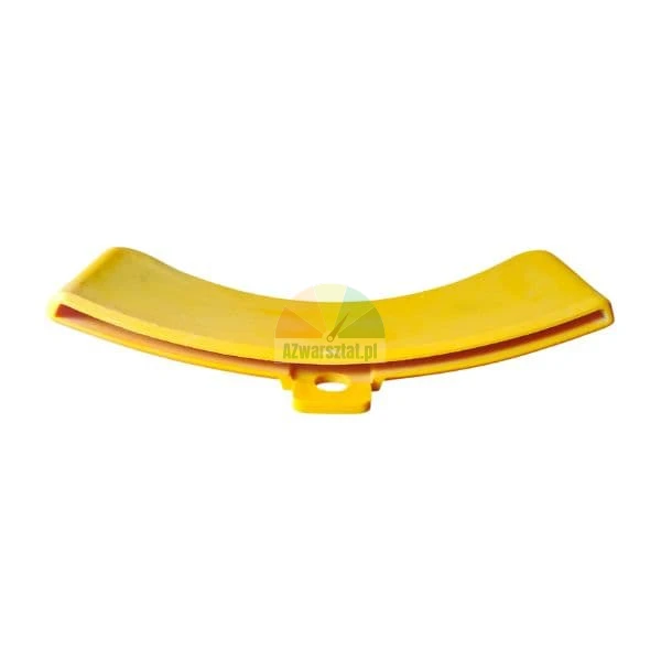 Yellow plastic edge protector for transport straps
