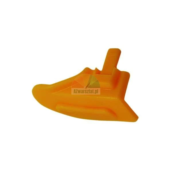 Orange plastic trigger spare part for garden tool or sprayer