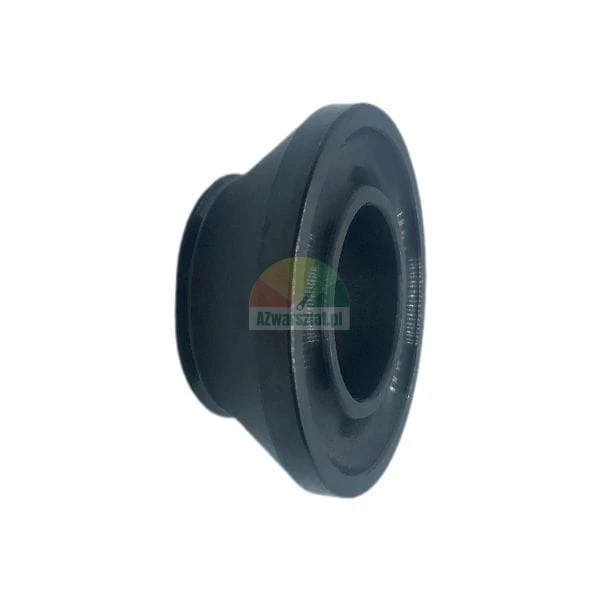 Black conical spacer bushing, side view.