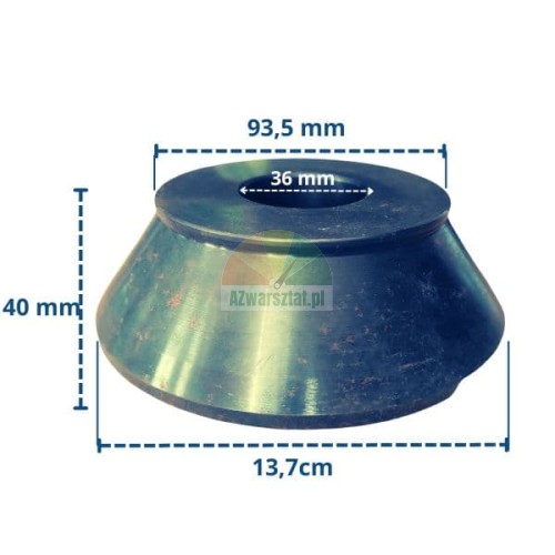 Centering cone 36mm largest (9.3cm - 13.7cm)