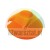 Orange training disc cone for sports drills and field marking.