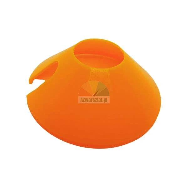 Orange training disc cone for sports drills and field marking.