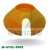 Orange plastic cone (135mm) with a side cutout