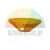 Orange silicone sealing element or cover for a food processor on a white background.