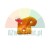 Orange plastic mounting component with two holes, featuring a 24h shipping from Poland graphic.