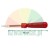Valve core tool with red handle, length 96 mm