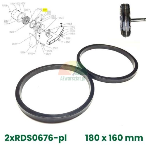Bead breaker cylinder repair kit 180x160 mm