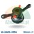 Quick release nut set 36mm x 3 W-NAKR-0004 with alloy wheel adapter, black with red levers.