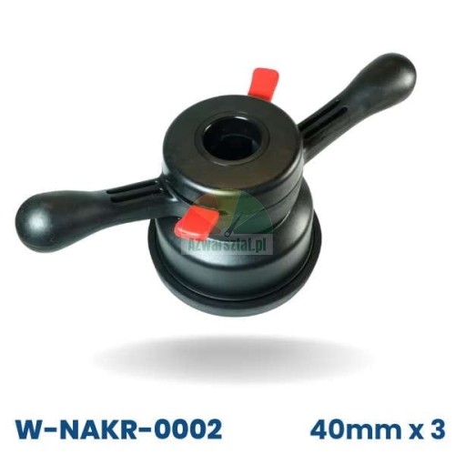 Quick release wing nut for wheel balancer 40mm x 3 with alloy wheel adapter
