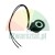 Black solenoid coil with two lead wires for electromagnetic valve