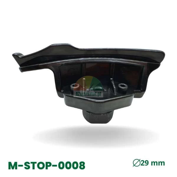 Black composite mounting head for tire changer, 29 mm diameter, model M-STOP-0008.