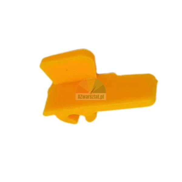 Yellow plastic component for a tile leveling system shown on a white background.