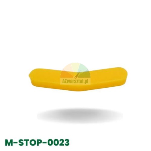 Yellow plastic mounting head insert for tire changer