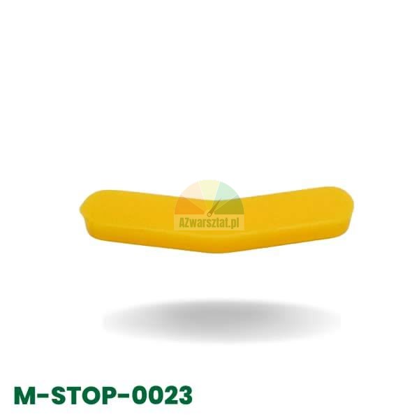 Yellow plastic mounting head insert for tire changer