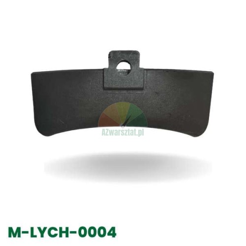 Black plastic cover for a deflector spoon for agricultural machinery, model M-LYCH-0004