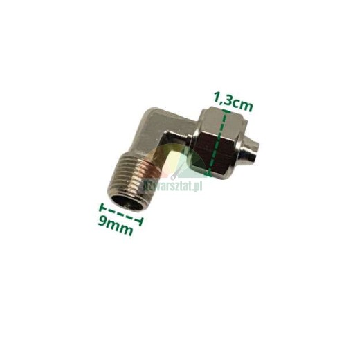 L-type connector Type A - metal elbow joint with 9mm and 1.3cm dimensions