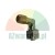 Metal 90-degree elbow connector with male thread and compression nut