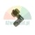 Metal 90-degree elbow pipe fitting with external thread and hexagonal nut
