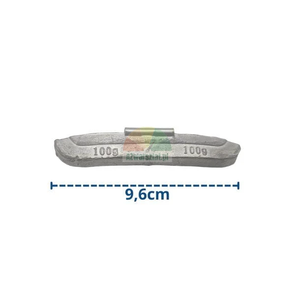 100g clip-on wheel balance weight, length 9.6cm