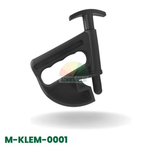 Black Type A assembly clamp made of durable plastic