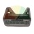 Black plastic mounting bracket or hinge component with a cylindrical center and side locking tabs.