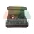 Black plastic mounting bracket with two screw holes