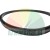 Black rubber sealing ring with a distinct profile.