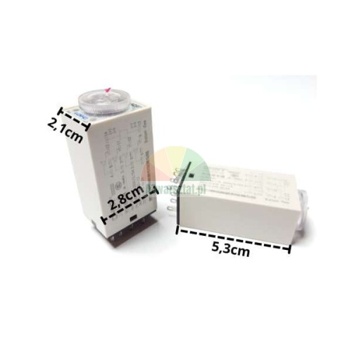 Time delay relay AC 220V 5s 14 PIN, dimensions 2.1x2.8x5.3 cm
