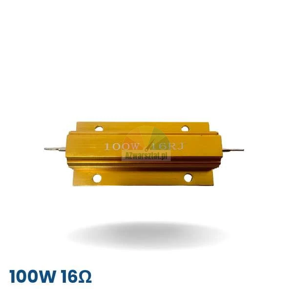 100W 16 Ohm brake resistor for wheel balancer in gold aluminum housing