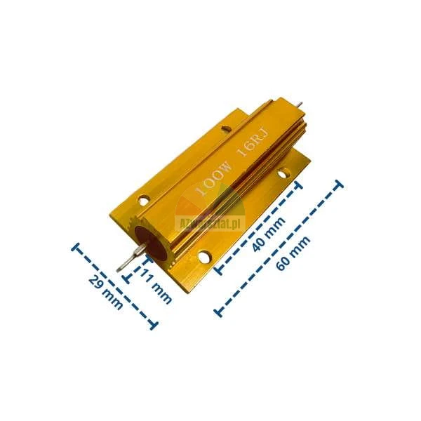 Braking resistor for wheel balancer 100W 16 Ohm gold