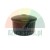 Black plastic ribbed tube insert with a domed top and center hole.