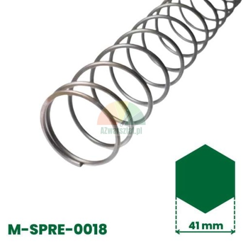 Compression spring for 41mm hexagonal rod, model M-SPRE-0018